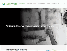 Tablet Screenshot of carevive.com